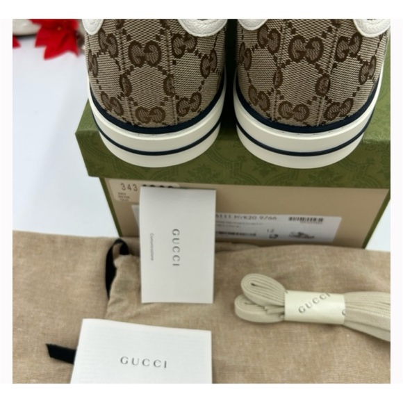 Gucci tennis 1977 low top sneakers size 12 fits 12.5 made in Italy - Picture 5 of 7